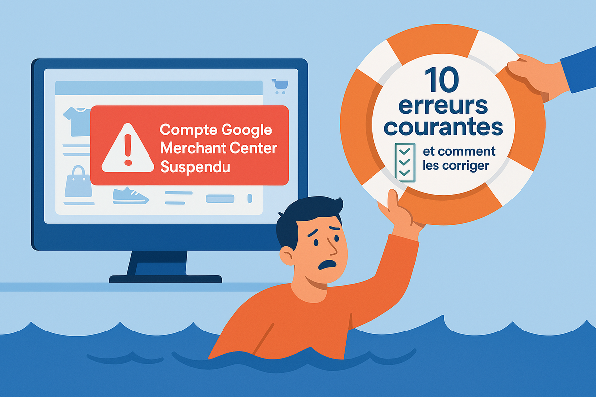 Compte Google Merchant Center Suspendu ? Les 10 Erreurs Courantes (et Comment les Corriger)